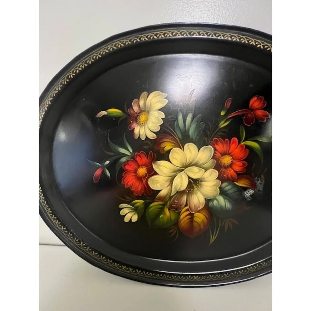 Handmade vintage zhostovo